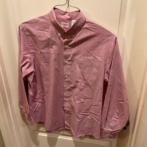 Dockers Pink Men's Casual Button Down Shirt